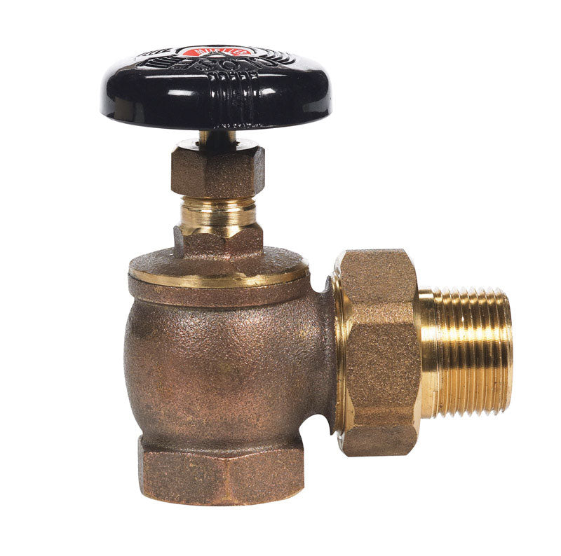 B&K Mueller 1/4 in. Brass Steam Radiator Valve