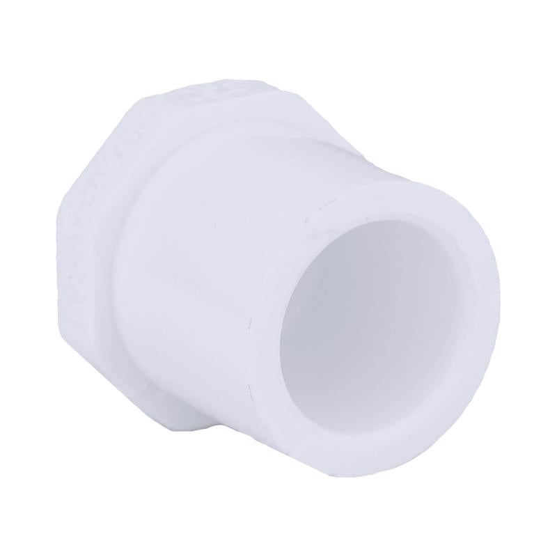 Charlotte Pipe Schedule 40 1/2 in. Spigot X 1/2 in. D Slip PVC Plug 1 pk (Pack of 50)