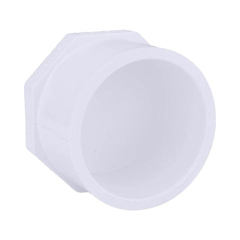 Charlotte Pipe Schedule 40 3/4 in. Spigot X 3/4 in. D Slip PVC Plug 1 pk (Pack of 50)