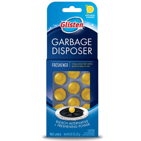 Glisten Tablet Garbage Disposal Freshener 10 pk (Pack of 12)