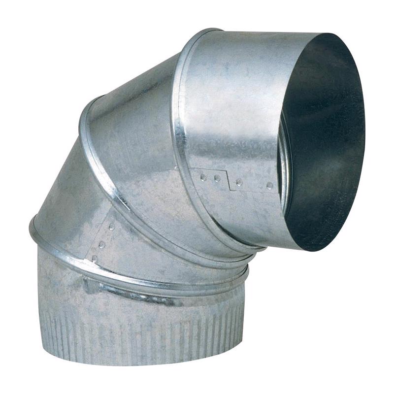Imperial 6 in. D X 6 in. D Adjustable 90 deg Galvanized Steel Elbow Exhaust (Pack of 8)