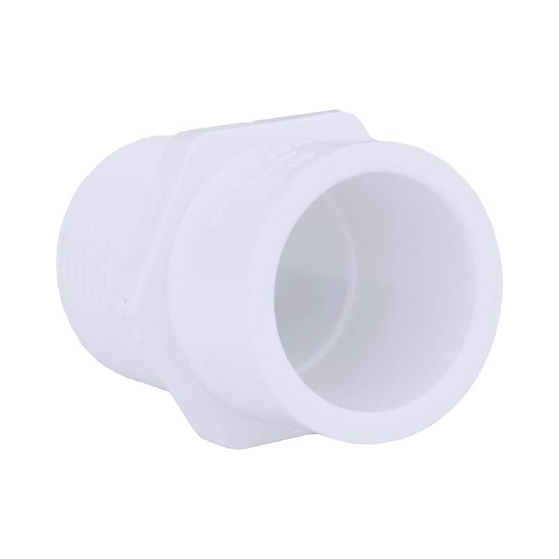 Charlotte Pipe Schedule 40 1 in. MPT X 3/4 in. D Slip PVC Pipe Adapter 1 pk (Pack of 25)