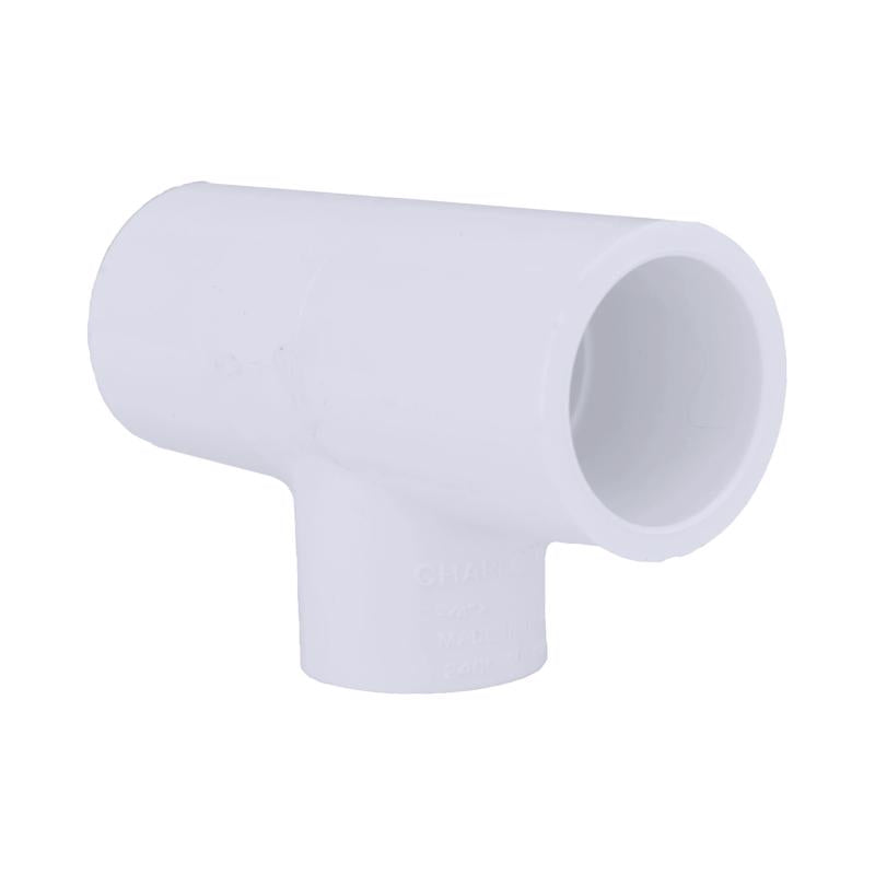 Charlotte Pipe Schedule 40 3/4 in. Slip X 3/4 in. D Slip PVC Reducing Tee 1 pk (Pack of 25)
