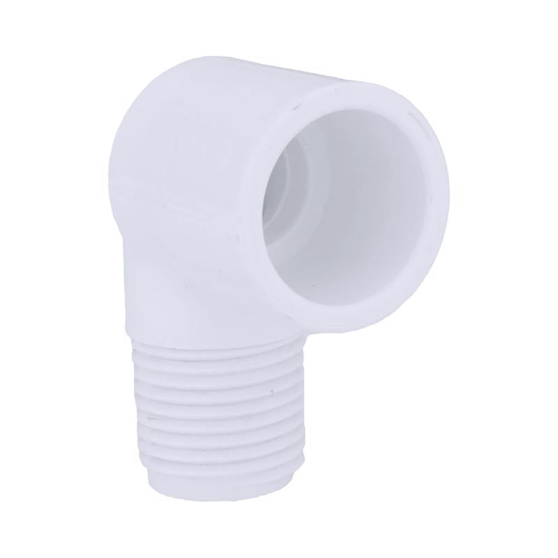 Charlotte Pipe Schedule 40 1/2 in. Slip X 1/2 in. D MPT PVC Street Elbow 1 pk (Pack of 25)