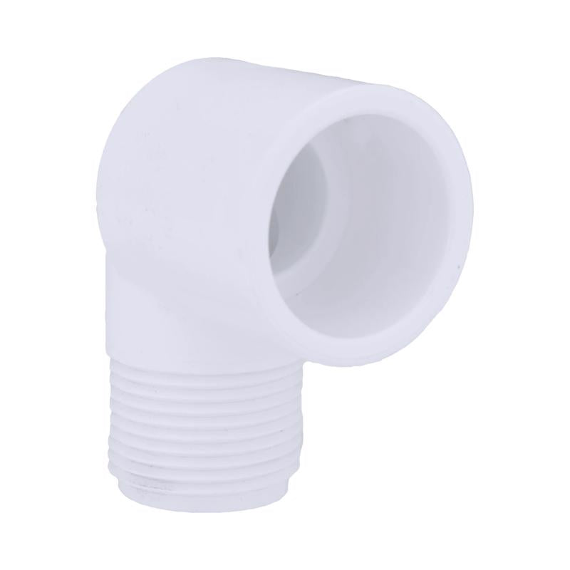 Charlotte Pipe Schedule 40 3/4 in. Slip X 3/4 in. D MPT PVC Street Elbow 1 pk (Pack of 25)