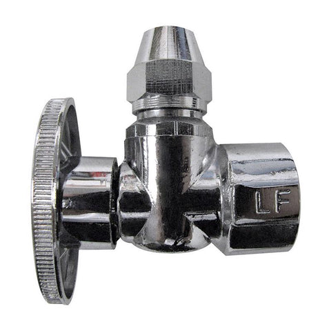Keeney 1/2 in. FIP in. X 3/8 in. Flare Brass Angle Stop Valve