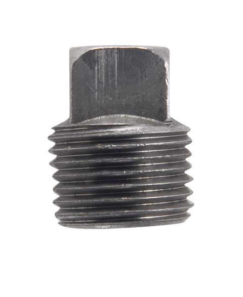 Billco Corporation 1/4 in. MPT Black Steel Square Head Plug (Pack of 5)