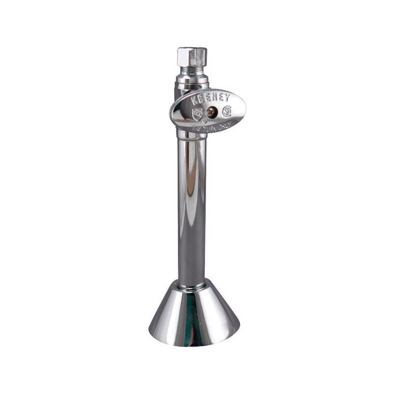 Keeney 1/2 in. Sweat X 3/8 in. Compression Brass Straight Stop Valve