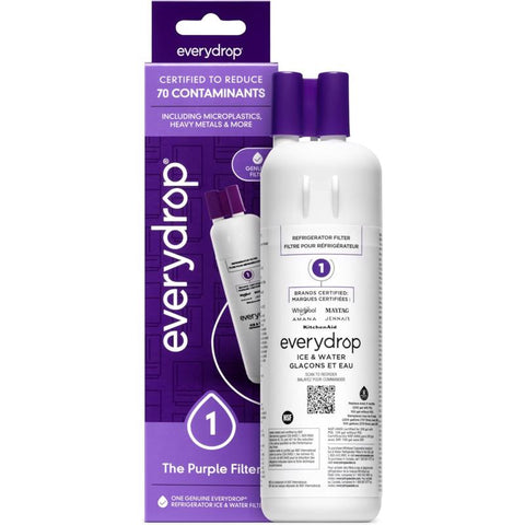 Whirlpool EveryDrop Refrigerator Replacement Filter For Whirlpool Filter 1 (Pack of 2)