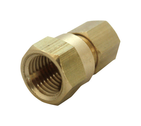 JMF Company 1/4 in. Compression X 3/8 in. D FPT Brass Compression Adapter (Pack of 5)
