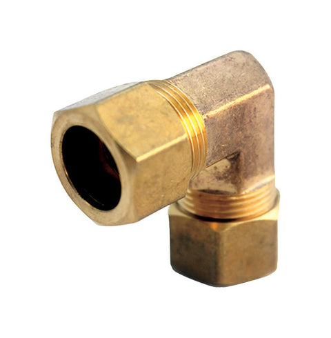 JMF Company 5/16 in. Compression X 5/16 in. D Compression Brass 90 Degree Elbow (Pack of 5)