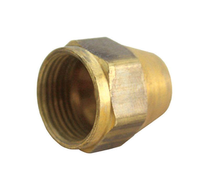 JMF Company Space Heater Nut 3/8 in. Yellow Brass (Pack of 10)