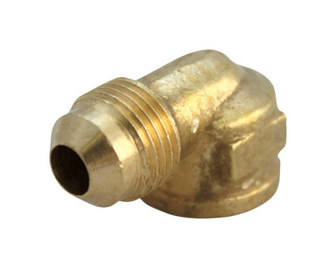 JMF Company 1/4 in. Flare X 1/4 in. D FPT Brass 90 Degree Elbow (Pack of 5)
