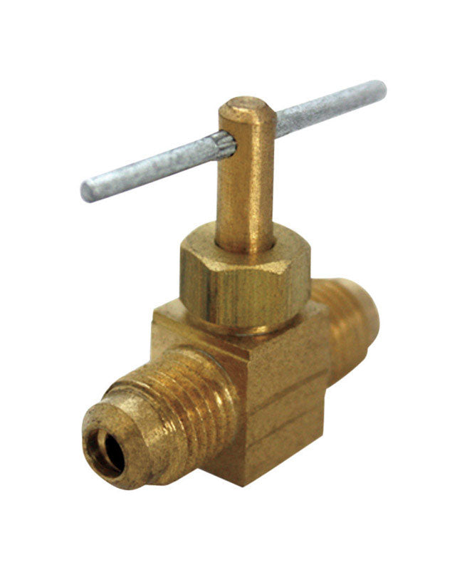 JMF Company 1/4 in. 1/4 in. Brass Needle Valve (Pack of 5)