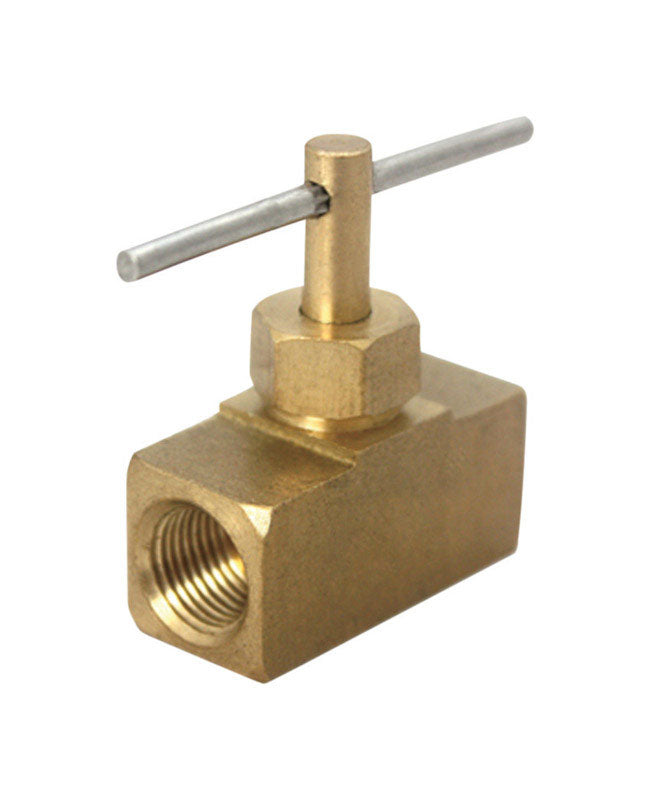 JMF Company 1/8 in. 1/8 in. Brass Needle Valve (Pack of 5)