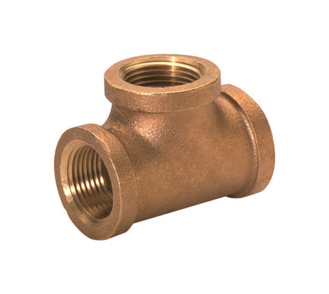 Anderson Metals 1 in. FPT in. X 1 in. D FPT Red Brass Tee