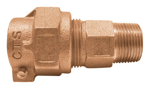 Legend Valve 1 in. MNPT Pattern X 1 in. D CTS Pack Joint Bronze Adapter
