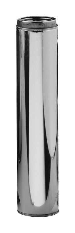 Tubo de chimenea de acero inoxidable Selkirk de 6 pulg. de diámetro x 48 pulg. de largo