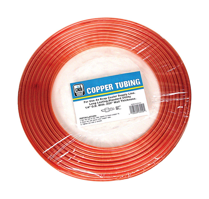 Dial 1/4 in. H Orange Copper Tube