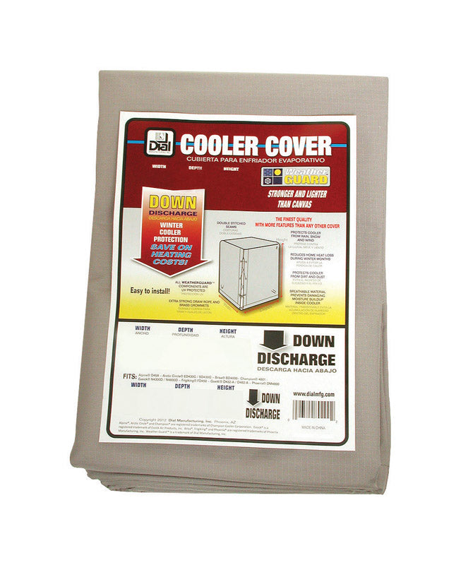 Dial 40 in. H X 34 in. W Gray Polyester Evaporative Cooler Cover