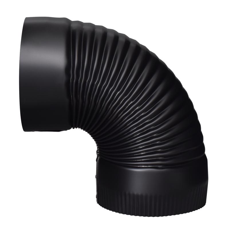 Imperial 6 in. D X 6 in. D 90 deg Galvanized Steel Stove Pipe Elbow (Pack of 4)