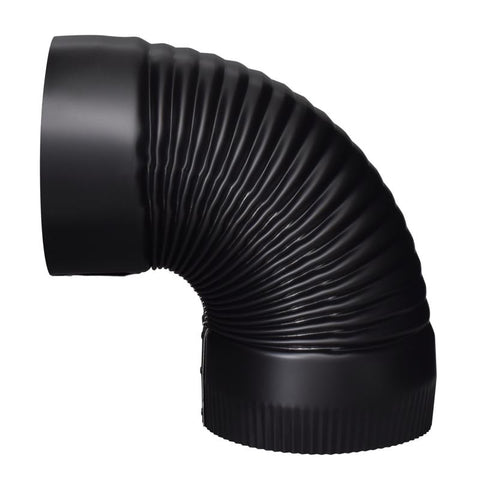 Imperial 6 in. D X 6 in. D 90 deg Galvanized Steel Stove Pipe Elbow (Pack of 4)