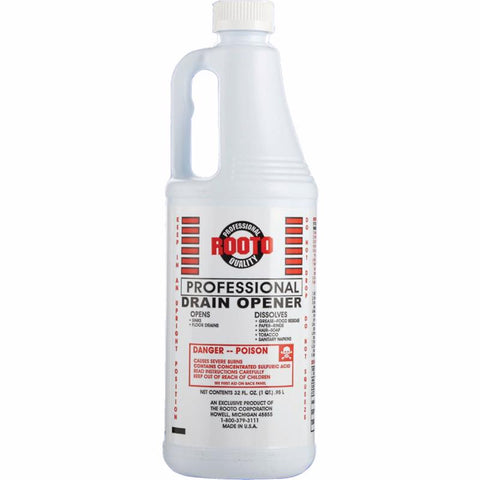 Rooto Professional Liquid Drain Opener 32 oz (Pack of 12)