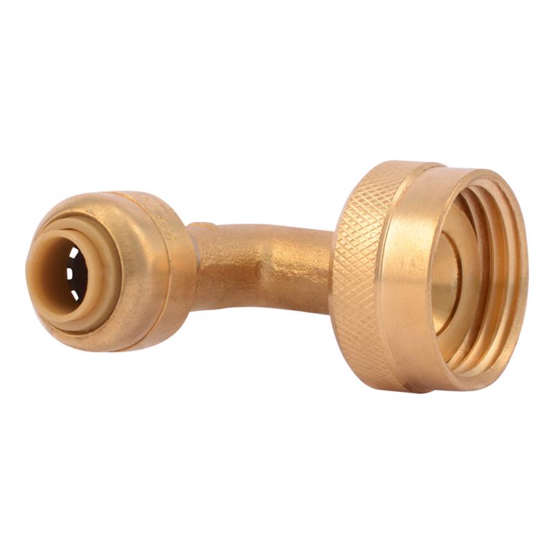 SharkBite Push to Connect 1/4 in. PTC X 3/4 in. D FHT Brass Dishwasher Elbow