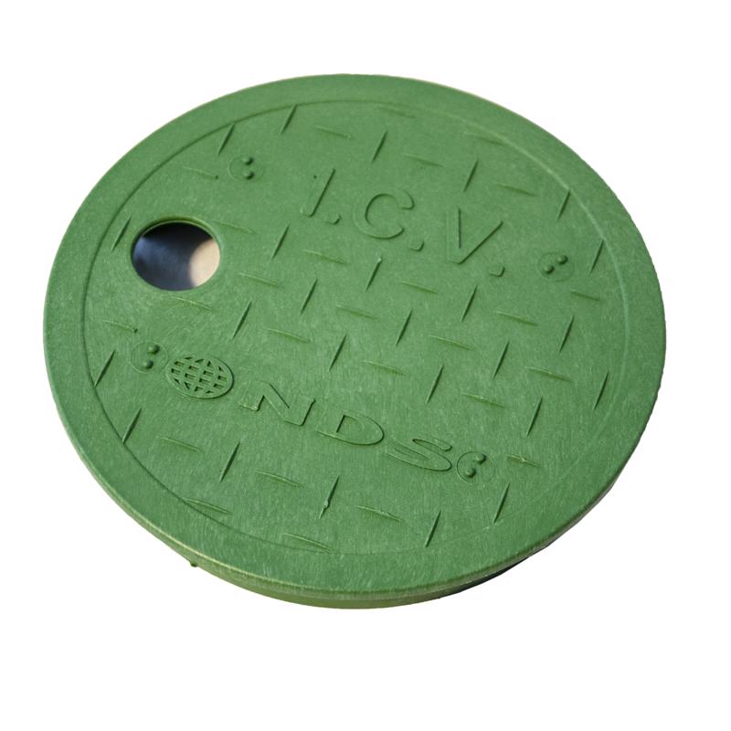 NDS 6 in. W X 6 in. D X 0.94 in. H Round Valve Box Cover Green