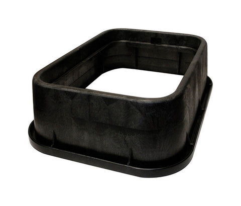 NDS 13 in. W X 20 in. D X 6 in. H Rectangular Riser for Valve Box Black