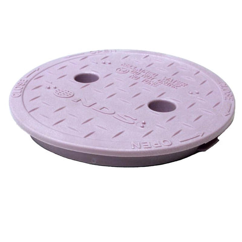 NDS 6.4 in. W X 6.4 in. H Round Valve Box Cover Purple
