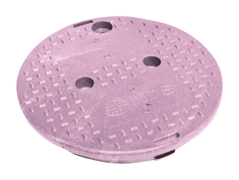 NDS 12-13/16 in. W X 10 in. D X 10-7/16 in. H Round Valve Box Cover Purple