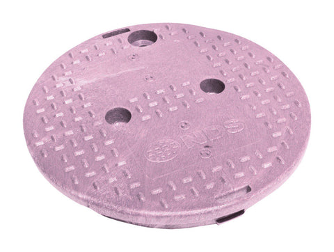 NDS 12-13/16 in. W X 10 in. D X 10-7/16 in. H Round Valve Box Cover Purple