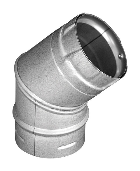 DuraVent 3 in. D X 3 in. D 45 deg Galvanized Steel Stove Pipe Elbow (Pack of 2)