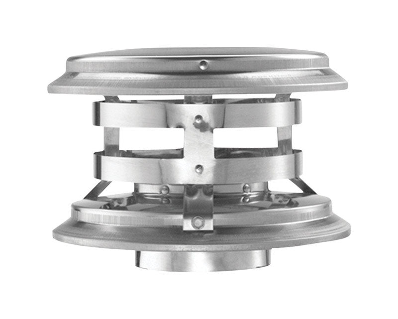 DuraVent 3 in. D Galvanized/Stainless Steel Twist Lock Termination Cap (Pack of 2)