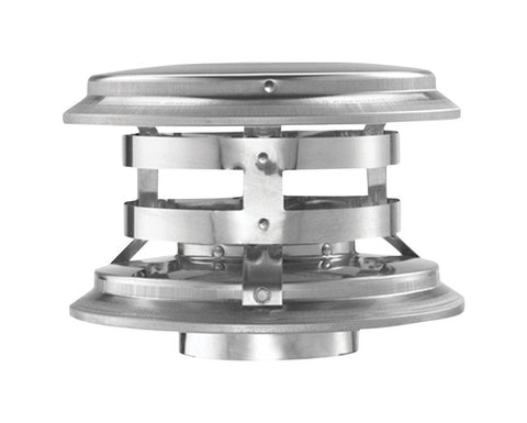 DuraVent 3 in. D Galvanized/Stainless Steel Twist Lock Termination Cap (Pack of 2)