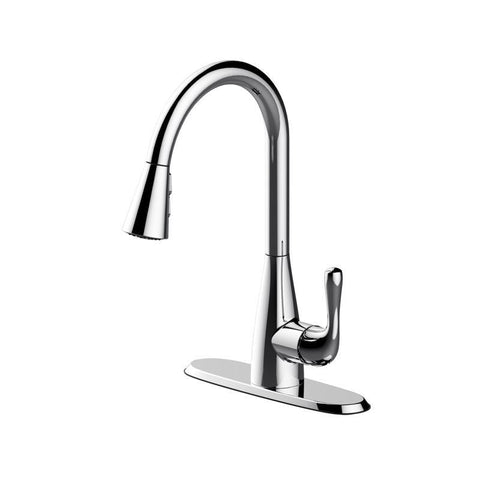 Oakbrook Collection Vela One Handle Chrome Kitchen Faucet