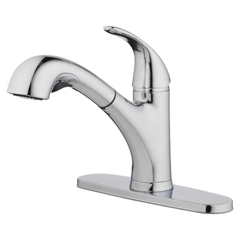 Oakbrook Collection Pacifica One Handle Chrome Pull-Out Kitchen Faucet