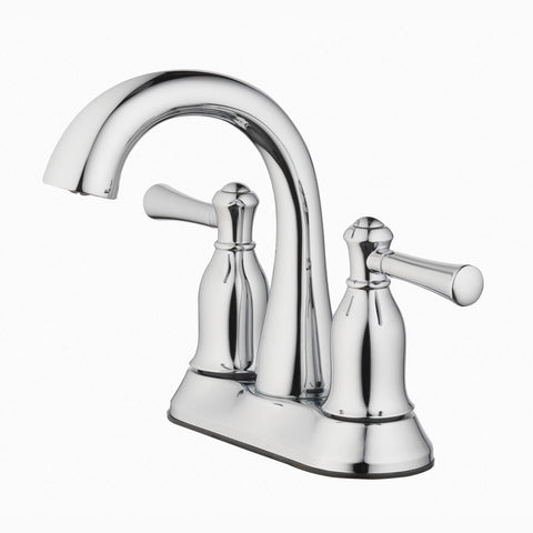 Oakbrook Collection Verona Chrome Modern Two-Handle Bathroom Sink Faucet 4 in.