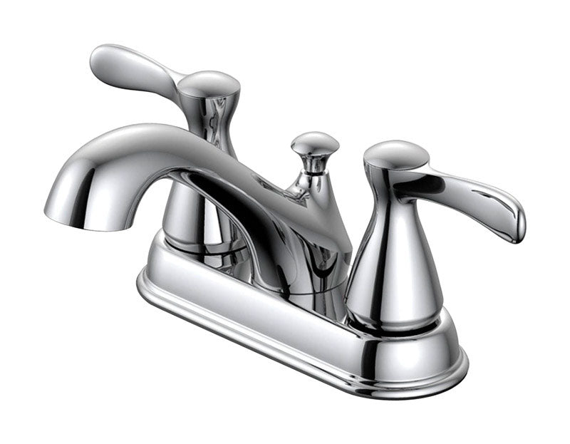 Oakbrook Collection Chrome Modern Two-Handle Bathroom Sink Faucet 4 in.