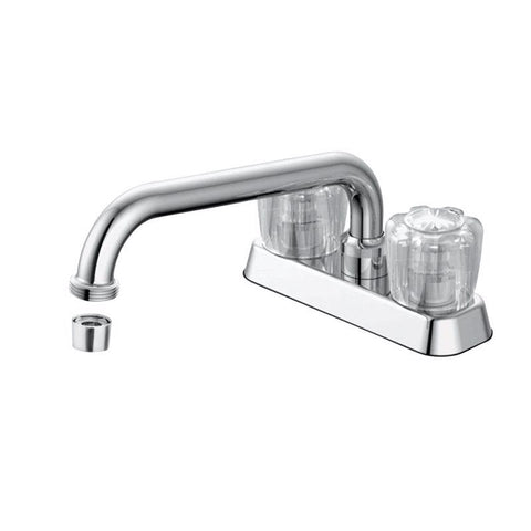 Oakbrook Collection Chrome Coastal Two-Handle Bathroom Sink Faucet 4 in.