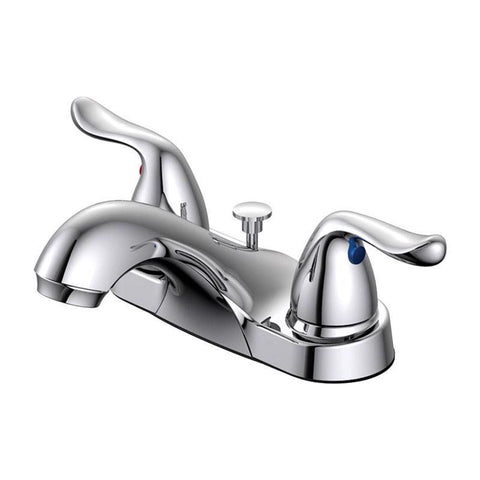 Oakbrook Collection Pacifica Chrome Coastal Pop-up Bathroom Sink Faucet 4 in.