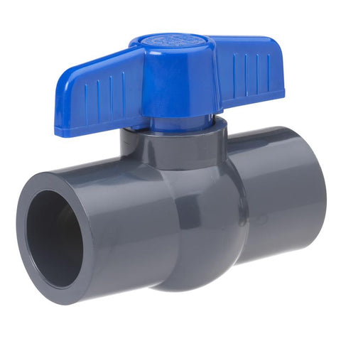 Homewerks 1-1/2 in. PVC Slip Ball Valve Full Port T-Handle For Potable Water