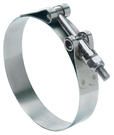 Ideal Tridon 1-1/2 in to 1-5/8 in. 150 Silver Hose Clamp With Tongue Bridge Stainless Steel Band T-B