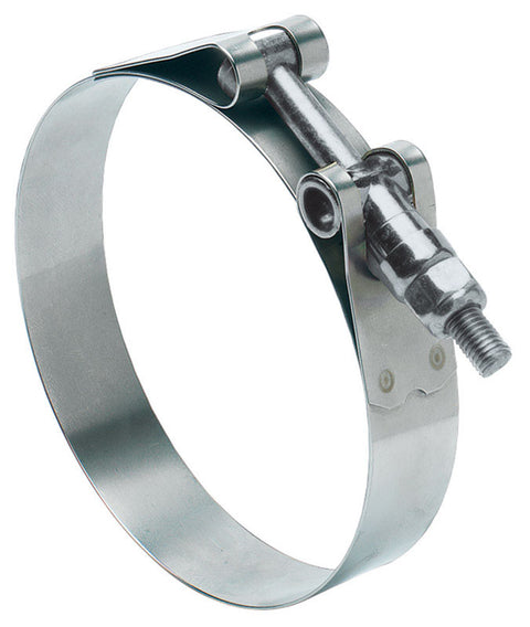 Ideal Tridon 2-1/8 in to 2-7/16 in. 213 Silver Hose Clamp With Tongue Bridge Stainless Steel Band T-