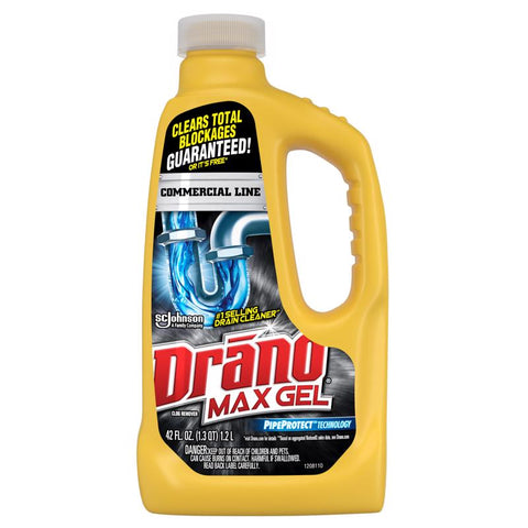 Drano Commercial Line Gel Clog Remover 42 fl. oz. (Pack of 8)