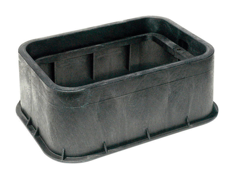 NDS 19 in. W X 14 in. D X 6 in. H Rectangular Valve Box Extension Black