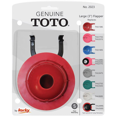 Korky Genuine TOTO 3 inch Universal Toilet Flapper
