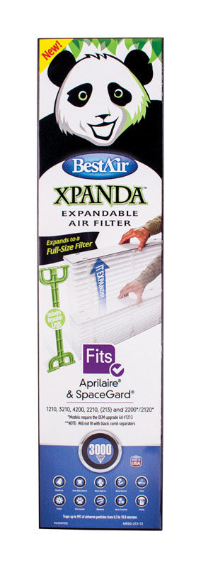 BestAir XPANDA 20 in. W X 25 in. H X 4 in. 13 MERV Pleated Air Filter 1 pk (Pack of 2)
