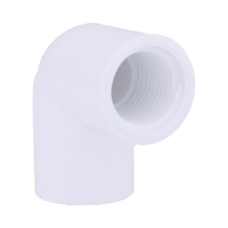 Charlotte Pipe Schedule 40 1/2 in. FPT X 1/2 in. D FPT PVC Elbow 1 pk (Pack of 25)